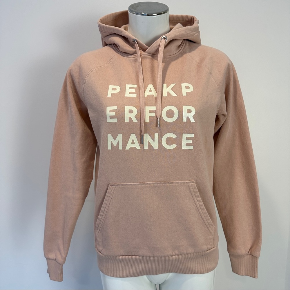 Peak Performance Ground Hoodie fits Size Small Dusty Pink Soft Jersey